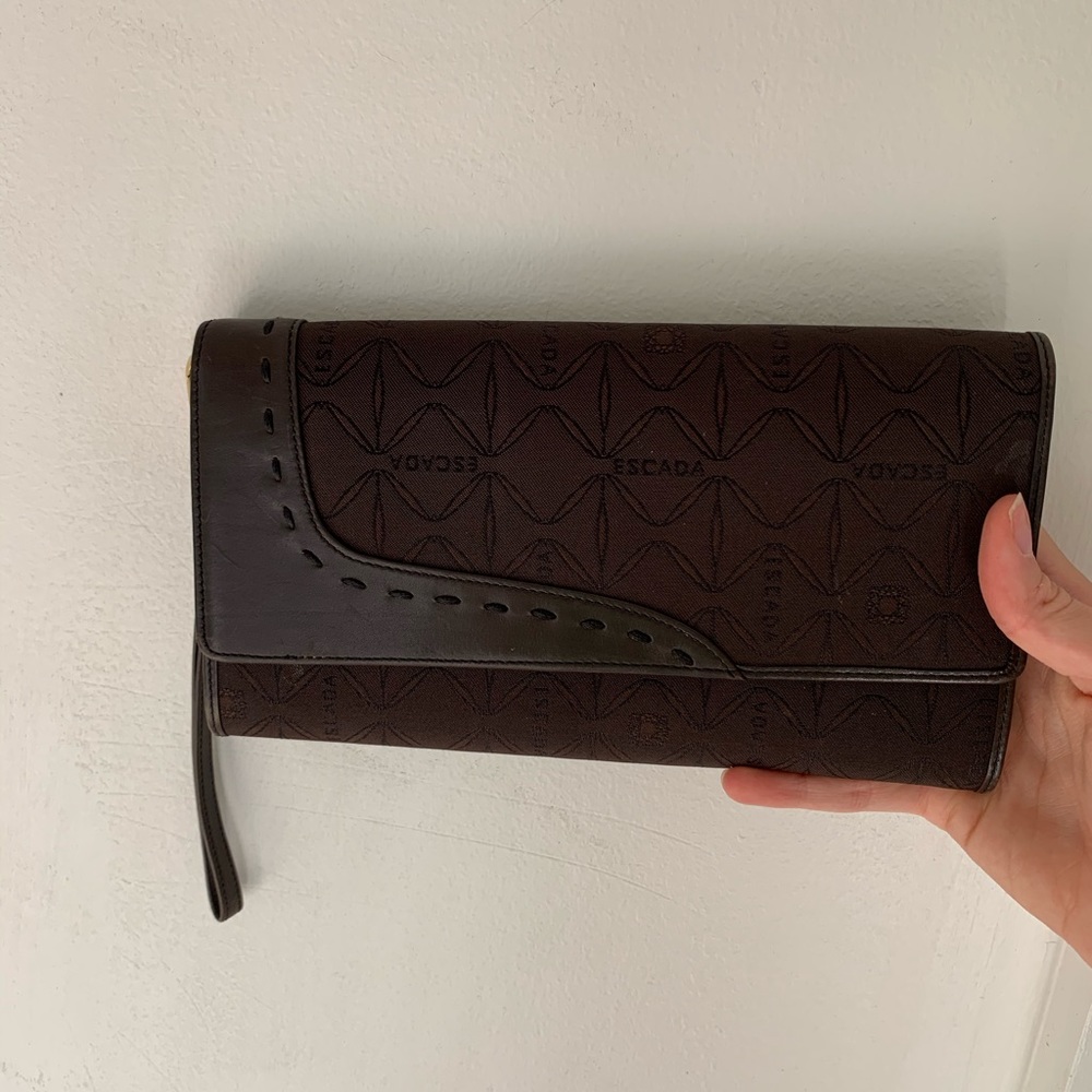 Escada Two toned wristlet